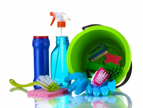 High-touch surface cleaning in a communal area