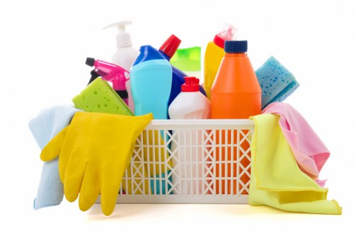Baking soda paste used for oven cleaning
