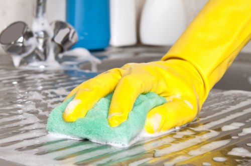 Deep cleaning a home kitchen during a one off cleaning visit