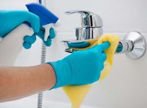 Detailed one off cleaning in a renovated room