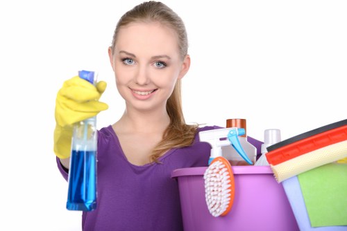 Sanitized office break room and kitchen cleaning